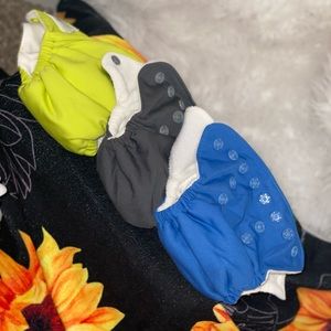 Set of 3 GroVia Cloth Diapers newborn